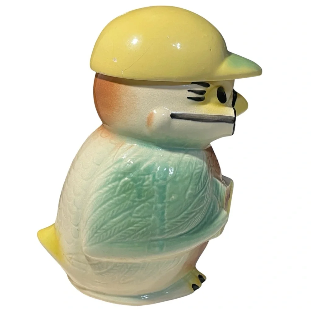 Vintage RRP "Hootie Owl" "Wise Bird" Ceramic Cookie Jar "Cookie Stories" Book - Picture 5 of 16